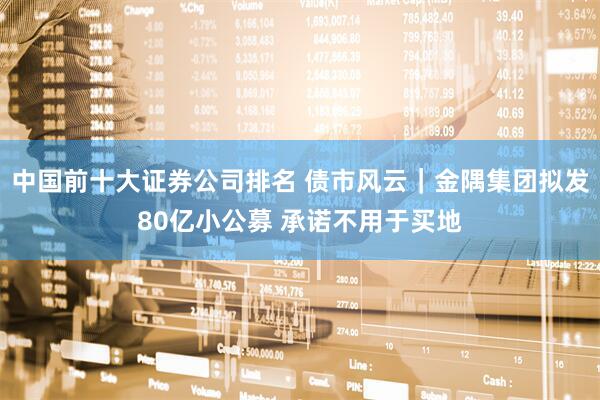 中国前十大证券公司排名 债市风云｜金隅集团拟发80亿小公募 承诺不用于买地