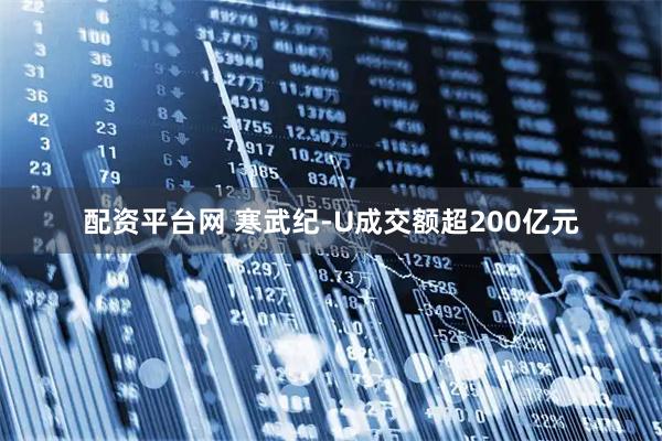 配资平台网 寒武纪-U成交额超200亿元